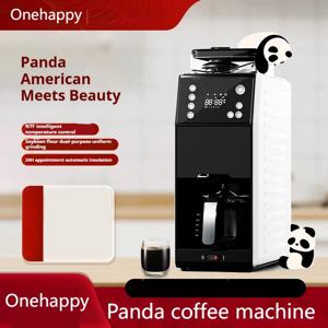 그라인더가 포함된 스마트 커피 메이커, 220V 950W, 650ml 탱크, 12컵, 자동 청소, 사무실 및 가족용, 자동 분쇄 및 추출, LCD 디스플레이