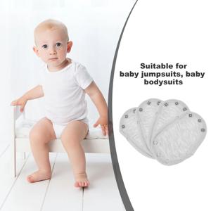 4 Pcs Baby Bodysuit Extender Snap 순수 코튼 Romper Extension 유아 점프 슈트 편안한 사용 호흡 재료