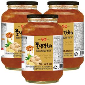 꽃샘 꿀생강차S 2kg 3개