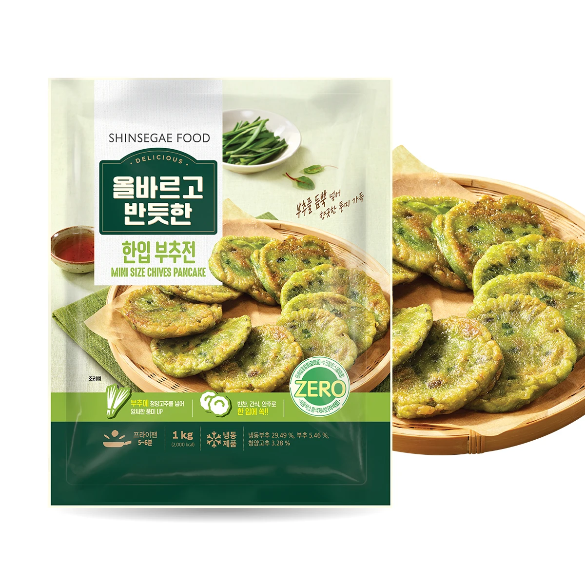 특가_신세계 푸드 올반 한입 부추전 1Kg x 1팩