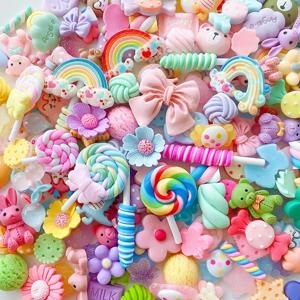 10/30 Pcs Scrapbooking 귀여운 세트, DIY 공예에 대 한 대량 혼합 수지 플랫 백 동물 장식 용품 DIY 휴대 전화 케이스 만들기