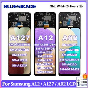 삼성 갤럭시 A02 LCD A022 용 터치 스크린 A12 디스플레이 A125 디지타이저, A12 나초 LCD A127 디스플레이 교체 부품, 6.5 인치 IPS