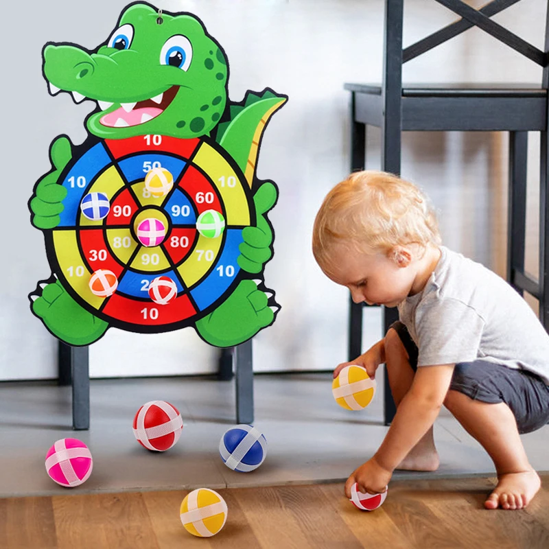 어린이 교육 게임 다트 보드 아기 장난감 Stickey Ball 다트 실내 스포츠 어린이 몬테소리 게임 3 ~ 7 년