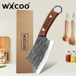 WXCOO Boning Knife 스테인레스 스틸 수제 단조 칼 Chopper 과일 필러 고기 Cleaver Chef Cooking Kitchen Knives BBQ Tool