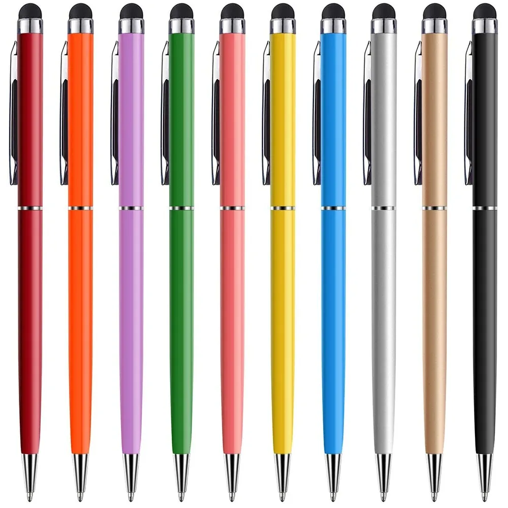 10Pcs 유니버설 스타일러스 펜 태블릿 드로잉 용량 성 화면 터치 펜 아이폰 ipad 삼성 Xiaomi 안드로이드 휴대 전화 연필