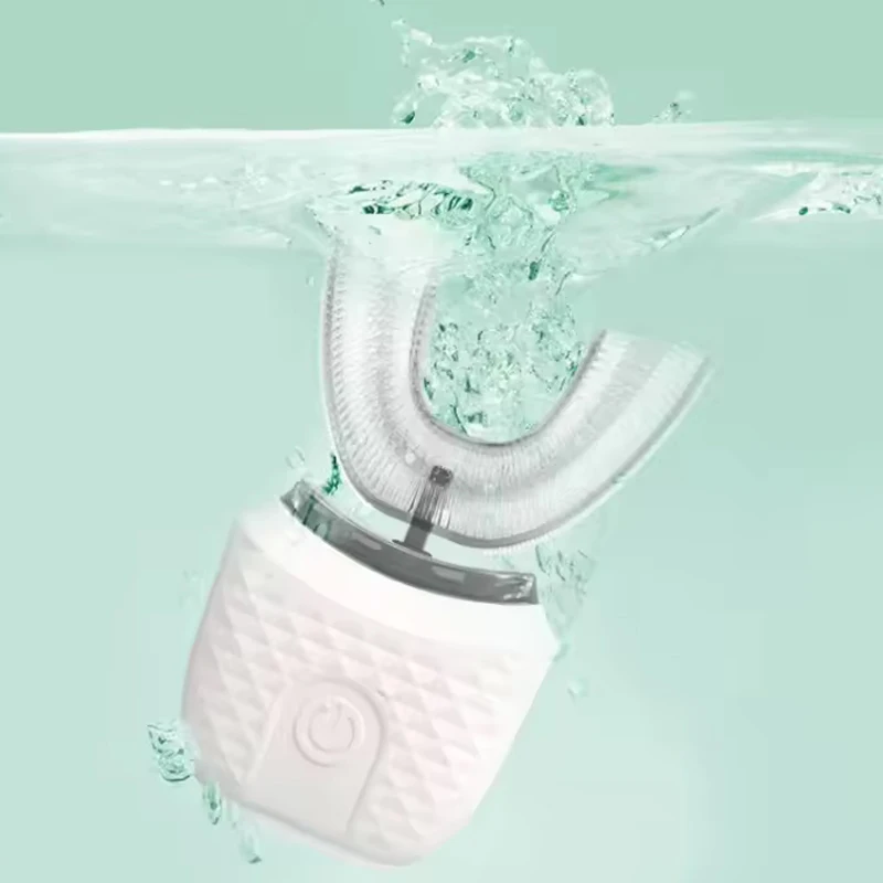 휴대용 구강 관리 U자형 전동 칫솔, 360 도 U자형 자동 전동 칫솔, 인기 판매