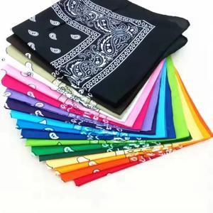 1/4/6/8Pcs 두건 패션 프린트 두건 라이드 손목 두건 스포츠 두건 다목적 스퀘어 두건