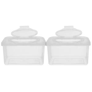 2 Pcs 아기 물티슈 디스펜서 클렌징 타월 박스 젖은 티슈 케이스 리필 용기 욕실 장식 안정적인 실용적인 선물
