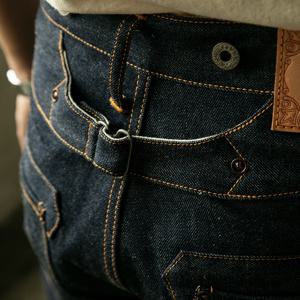 RS-0002B 설명 읽기! Red Tornado 하이 웨이스트 Raw Indigo Selvage Unwashed Denim Pants Unsanforized Jean 14oz