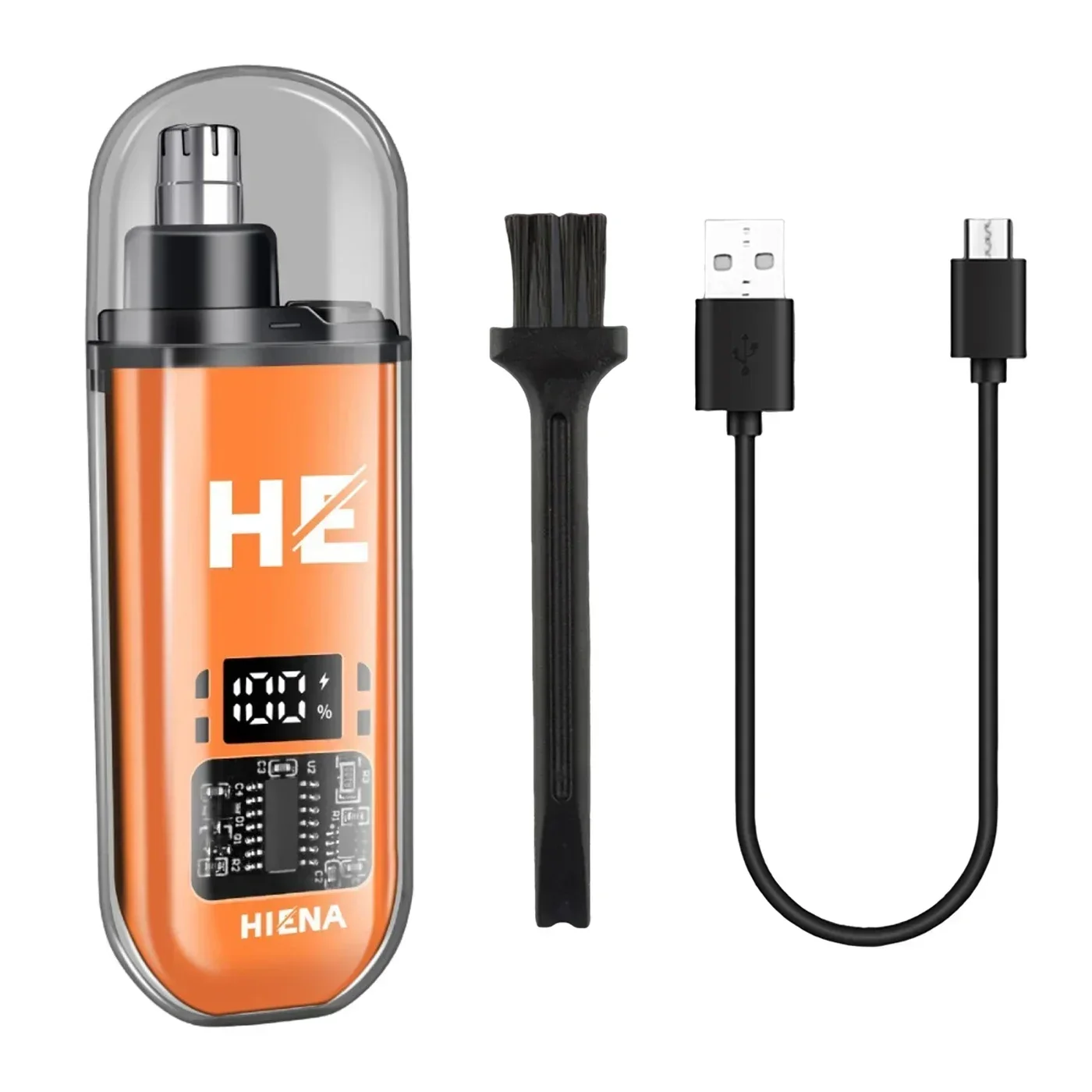 남성용 코털 트리머 휴대용 미니 코털 제거기 USB 충전식 코털/귀털 트리머 전기 코털 커터