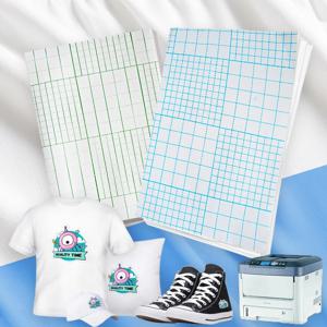 A4 10Pcs 레이저 열전달 용지 어두운/밝은 색상 DIY 티셔츠 용 흰색 레이저 프린터 라이트/다크 블랙 패브릭 전송 용지