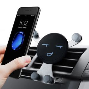중력 자동차 전화 홀더 공기 환기 클립 마운트 스마트 폰 스탠드 아이폰에 대한 GPS 지원 화웨이 삼성 Xiaomi 범용 자동차 홀더