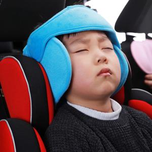 어린이 안전 시트 머리 받침 자동차 여행 유물 머리 받침으로 수면 보조 장치로 아기 머리 고정