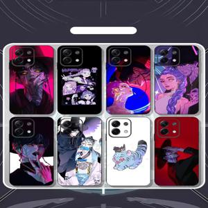 K팝 데몬 헌터 진우 샤오미 레드미 노트 14 13 12 11 프로 플러스 S 5G 14C A3 소프트 블랙 폰 케이스