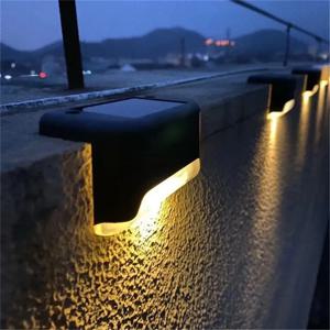 야외 LED 태양광 데크 조명 방수 울타리 기둥 태양광 조명 마당 파티오 계단 단계 마당 정원 통로 수영장 장식