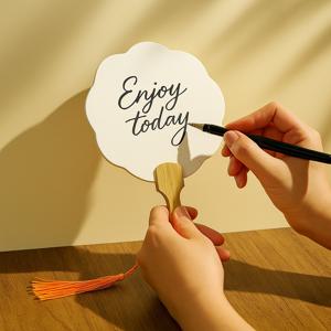 [아일렌] 감성수작 DIY 무지 손부채 꽃