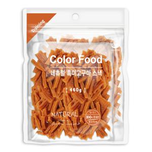 대용량 애견간식 컬러푸드 흑미고구마 460g