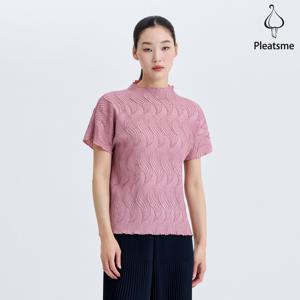 [최초가 149000원] 스완 자수 반 하이넥 숏 슬리브 티셔츠_PPTSM025022