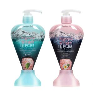 [롯데백화점][엘지생활건강]죽염 히말라야핑크솔트 펌핑치약 2종/선택1