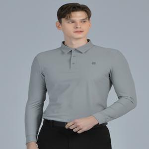닥스 골프 DGTS5A902G2 [ONLINE EXCLUSIVE] 그레이 써커 냉감 긴팔 카라티