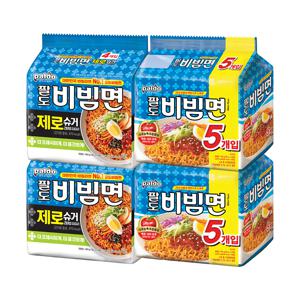 비빔면 제로 슈거(4입)x2팩+비빔면(5입)x2팩