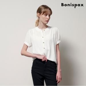 정상가:59000원ㅣ금장 버튼 포인트 차이나 카라 블라우스 (XP2BA044L0)