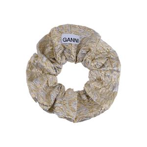 GANNI A6432 012 메탈릭 스크런치 헤어밴드