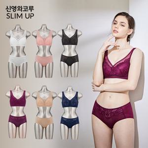 신영와코루 슬림업 프리미엄 메모리슬림 브라팬티 (6 SET)