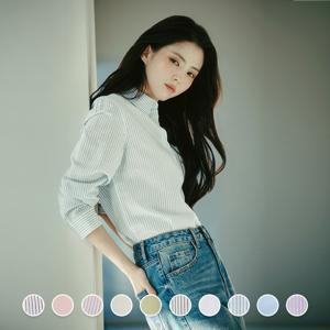 [지오다노] 345510 한소희 코튼린넨 셔츠