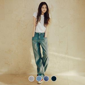 [지오다노] 415548 한소희 LW 스트레이트 쿨 데님