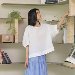 LS_Summer loose blouse_WHITE