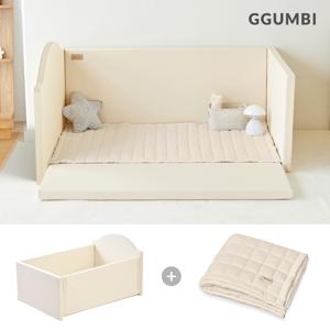 60cm 하이가드 아기 범퍼침대(대형)+순면 패드 세트