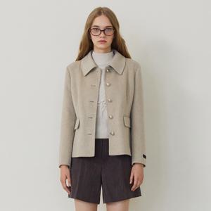 [최초가:425,000원]  카라 싱글 숏 코트  X246PWC901