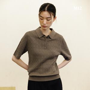 [온플/론칭가79,900] M12 25SS 여성 코튼혼방 케이블 니트 4종