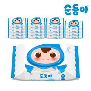 프리미엄 물티슈 휴대 캡형 20매 20팩/cP-com