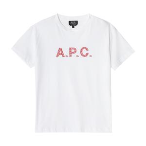 아페쎄 COEIO F26354 TAB BLANC/ROUGE CHELSEA 첼시 반다나 여성 반팔티