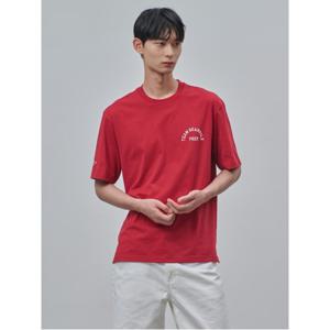 팀빈폴 그래픽 라운드넥 티셔츠  레드 (BC4442C456)