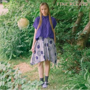 [FINE PLEATS] 피네 플리츠 백리본 원피스 그레이 도트
