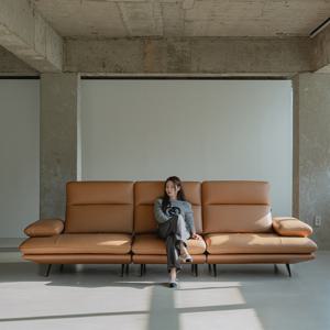 헨지디자인 아벨로 4인용 메디슨 장레더 천연가죽소파