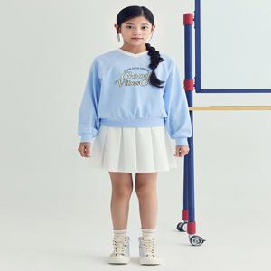 MKF2IP2201 여아 쿨에어 코튼 텍스쳐드 브이넥 스커트 셋업