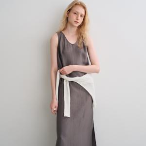 silky maxi dress (ash brown)