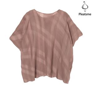 [최초가 149000원] 오블리크 체크 박스 티셔츠_PPTSM025052