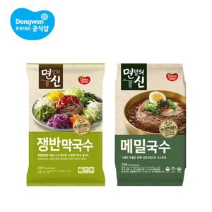 면발의 신 2종 쟁반막국수 405g / 메밀국수 392g 4개