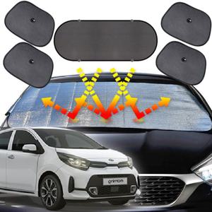 모닝어반 햇빛가리개 6종세트 차박용품 차량햇빛가리개 자동차커버 차량용햇빛가리개