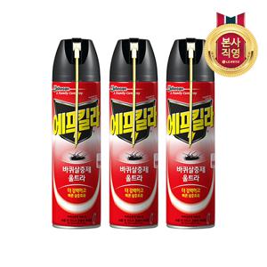 에프킬라 바퀴벌레약 스프레이 울트라500ml 3개