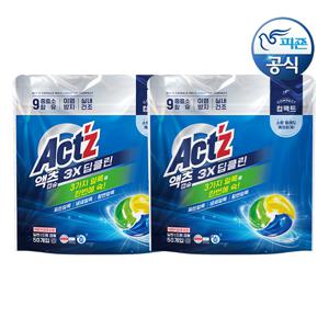 액츠 3way 딥클린 캡슐세제 50개입 x 2개