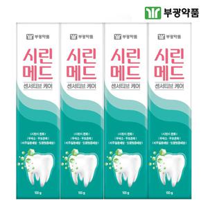 부광  센서티브케어 치약 100g 4개 시린이 잇몸케어