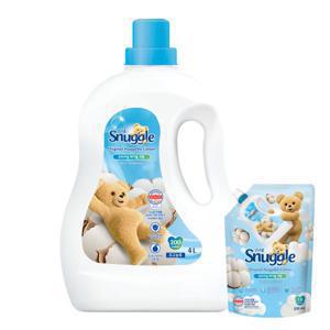 스너글 섬유유연제 대용량 4L + 2.6L 2개 + 캡슐세제 4P 증정
