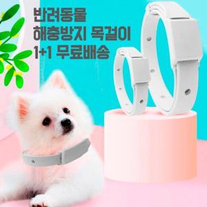 강아지진드기퇴치제 진드기제거 해충방지 목걸이 1+1 무료배송