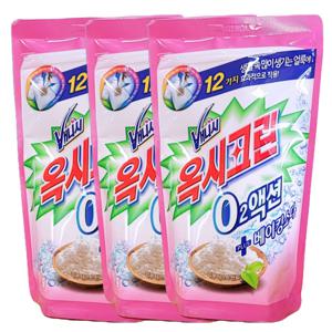오투 액션 핑크 베이킹 소다 리필 700g 3개 세탁 표백제